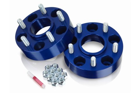 Spidertrax Off-Road 1.5 inch Wheel Spacers WHS020 Spacers, Billet Aluminum, Blue Anodized, 1.50 in. Thick, 5 x 4.50 in. Bolt Pattern, Jeep, Pair