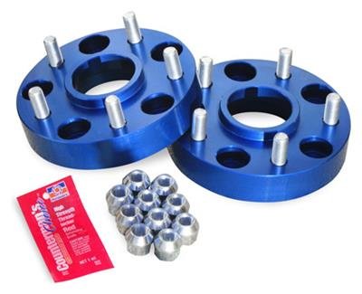 Spidertrax Off-Road 1.25 inch Wheel Spacers WHS006 Spacers, Billet Aluminum, Blue Anodized, in. Thick, 5 x 5 in. Bolt Pattern, Jeep, Pair