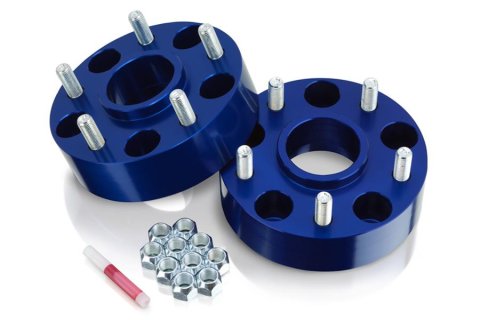 Spidertrax Off-Road 1.75 inch Wheel Spacers WHS021 Spacers, Billet Aluminum, Blue Anodized, in. Thick, 5 x 5 in. Bolt Pattern, Jeep, Pair