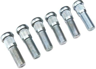 Spidertrax Off-Road Wheel Studs WHS018 Studs, Press-in, Steel, Grade 10.9, Natural, M12 x 1.5, Set of 6