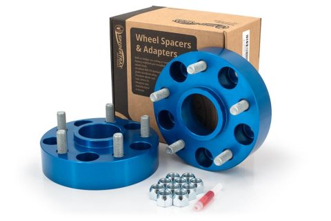 Spidertrax Off-Road 1.5 inch Wheel Spacers WHS010 Spacers, Billet Aluminum, Blue Anodized, 1.50 in. Thick, 5 x 5 in. Bolt Pattern, Jeep, Pair