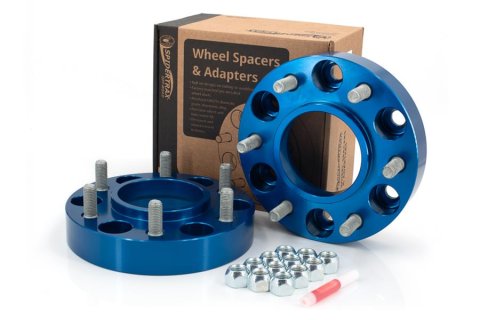 Spidertrax Off-Road 1.25 inch Wheel Spacers WHS032 Spacers, Billet Aluminum, Blue Anodized, in. Thick, 6 x 5.50 in. Bolt Pattern, Ford, Pair