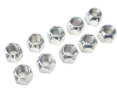 Spidertrax Off-Road Lug Nuts WHS015 Nuts, Conical Seat, 1/2 in. x 20 RH, Open End, Chrome Plated Steel, Set of 10
