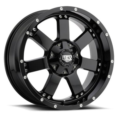 REV Wheels 885 Series Offroad Gloss Black 17x9 Wheel, Series, Offroad, 17 in. x 9 in., Aluminum, Black, 6 x 5.5 in. Bolt Circle, 4.53 in. Backspace, Each
