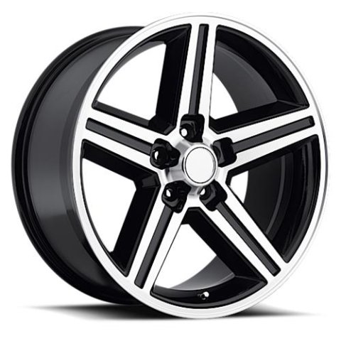 REV Wheels 652 Series OE Replica Gloss Black Machined IROC 20x9 Wheel, Series, Replica, 20 in. x 9 in., Aluminum, Machined, 5 x 4.75 in. Bolt Circle, 4.5 in. Backspace, Each