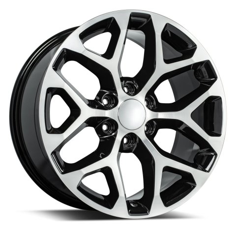 REV Wheels 582 Series OE Replica Gloss Black Machined 20x9 Wheel, Series, Replica, 20 in. x 9 in., Aluminum, Machined, 6 x 5.5 in. Bolt Circle, 6.1 in. Backspace, Each