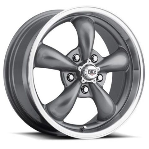 REV Wheels 100 Classic Series Anthracite 20x9.5 Wheel, Classic, 20 in. x 9.5 in., Aluminum, Anthracite, 5 x 5 in. Bolt Circle, 5.25 in. Backspace, Each