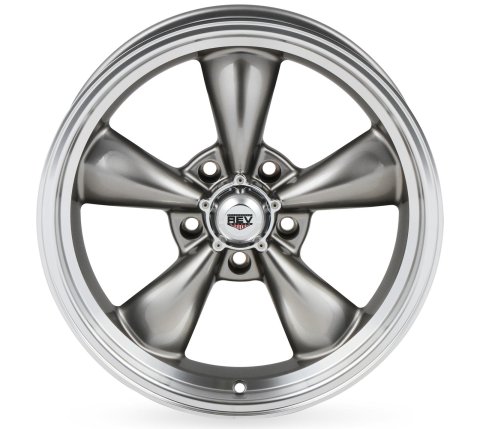 REV Wheels 100 Classic Series Anthracite 18x8 Wheel, Classic, 18 in. x 8 in., Aluminum, Anthracite, 5 x 5 in. Bolt Circle, 4.5 in. Backspace, Each