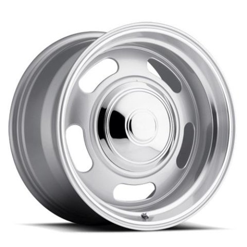REV Wheels 107 Classic Rally Series Silver 18x9 Wheel, Classic, 18 in. x 9 in., Aluminum, Silver, 5 x 4.75 in. Bolt Circle, 5 in. Backspace, Each