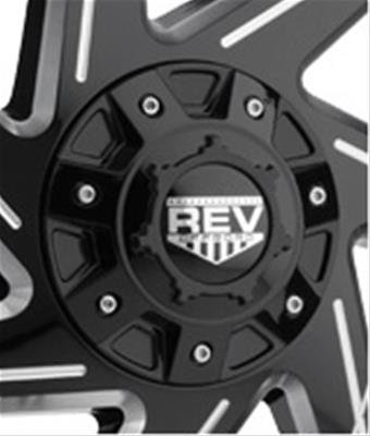 REV Wheels Replacement Center Caps C10895B-6 Cap, Plastic, Gloss Black, Snap-On, 6-Lug Wheels, Each
