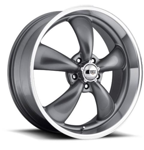 REV Wheels 100 Classic Series Anthracite 15x6 Wheels, Series, 15 in. x 6.0 in., Aluminum, Gloss Anthracite, 5 x 114.3mm/4.50 in. Bolt Circle, 3.500 in. Backspacing, Each