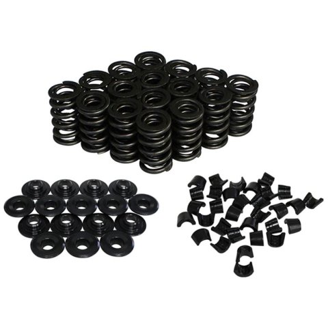 Howards Cams Performance Valve Spring and Retainer Kits 98632-K12 Kits, Performance, Dual, Standard, 1.500 in. O.D., 413 lbs./in., 1.100 in. Coil Bind Height, 10 Degree Locks, Retainers, Kit