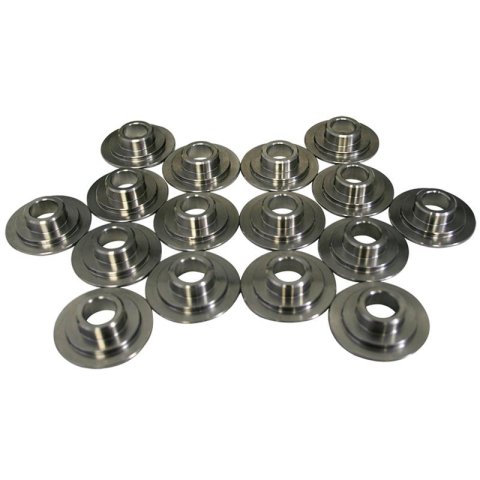 Howards Cams American Made Titanium Retainers 97220 Valve Spring Retainers, Titanium, 10 Degree, 1.550 in. Outside Diameter, Set of 16