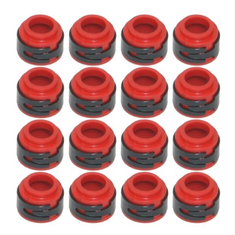 Howards Cams Ultimate Duty Valve Seals 93311 Stem Seals, Positive Stop, 11/32 in. Stem, .500 in. Guide Diameter, .630 in. O.D., Set of 16
