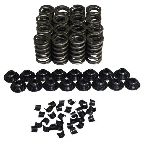 Howards Cams Performance Valve Spring and Retainer Kits 98214-K11 Kits, Performance, Single, Standard, 1.250 in. O.D., 411 lbs./in., 1.100 in. Coil Bind Height, 7 degree Locks, Kit