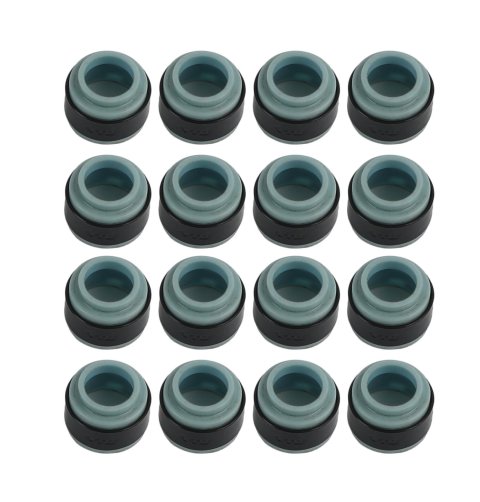 Howards Cams Ultimate Duty Valve Seals 93321 Stem Seals, Dupont Fluoroelastomer, Positive Stop, 3/8 in. Stem, Set of 16