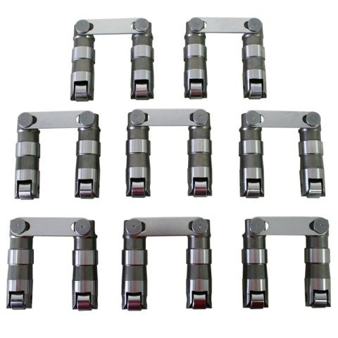 Howards Cams Maximum Effort Retrofit Hydraulic Roller Lifters 91261 Lifters, Retro-Fit, Center Offset, 288g, 0.700 Wheel Diameter, 2.606 in. Seat Height, Vertical Crossbar, Ford, Big Block, Set