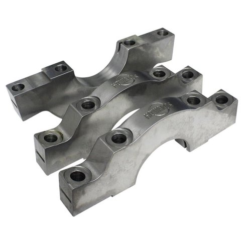 Howards Cams Extreme Billet Main Caps H350S Caps, Steel, 3-Center, Splayed Outer Bolts, 4-Bolts, Chevy, Small Block, Set of 3
