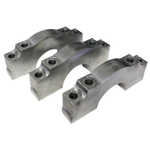 Howards Cams Extreme Billet Main Caps H454 Caps, Steel, Center, Straight Outer Bolts, 4-Bolt, Chevy, Big Block, Set of 3