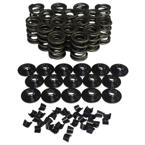 Howards Cams Performance Valve Spring and Retainer Kits 98445-K12 Kits, Performance, Dual, Conical, 1.470 in. O.D., 399 lbs./in., 1.080 in. Coil Bind Height, 10 degree Locks, Kit