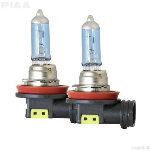 PIAA Light Bulbs HE-954 Bulb, H8 Xtreme White Hybrid Twin Pack - 3900K - 12V 35W