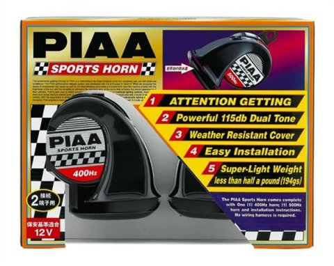 PIAA Horns 85110 SPORTSHORN KIT 400hz + 500hz, 115dB