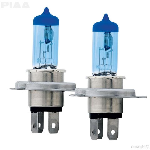 PIAA Xtreme White Plus Light Bulbs 15224 Bulbs, Plus, H4, 55/60 Watts, Cool White, Pair