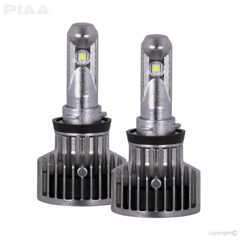 PIAA Light Bulbs LEH122U Bulb, H11 G3 LED Bulbs, 6200K - 12/24V 23W - Twin Pack