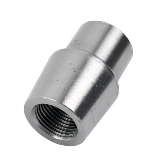 FK Weldable Tube Ends 2808 End, Weldable, Chromoly Steel, 1.250 in. Diameter, 3/4 in.-16 RH Thread, Smooth End, Each