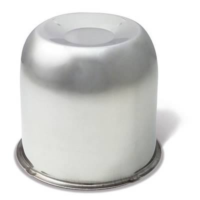 Gorilla Hub Covers HC202SS Center Cap, Stainless Steel, Polished, Push-Through, 4.250 in. Diameter, Dome, 4.000 in. Length, Each