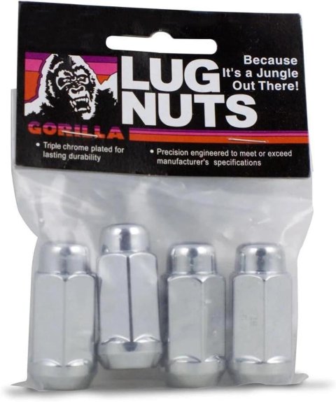 Gorilla Automotive Lug Nuts and Bolts 41107XLHTB Acorn Extra Long Heat Treated (3/4" Hex Bagged 14mm x 2.00