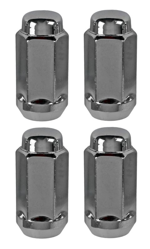 Gorilla Lug Nuts 76157HTB Nuts, 5/8 in.-18 RH, Conical Seat, 60 degree, Chrome, Set of 4