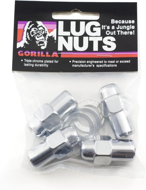 Gorilla Automotive Lug Nuts and Bolts 73137SMB Short Mag Bagged 12mm x 1.50