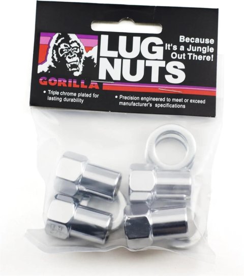 Gorilla Lug Nuts 73037B Standard Mag Open End Bagged 12mm x 1.50