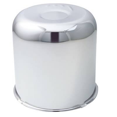 Gorilla Hub Covers HC203 Center Cap, Steel, Chrome, Push-Through, 4.900 in. Diameter, Dome Style, 4.800 in. Length, Each