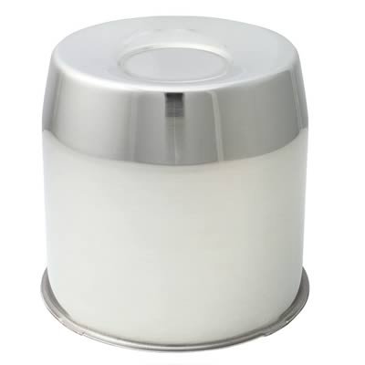 Gorilla Hub Covers HC211SS Center Cap, Stainless Steel, Polished, Push-Through, 5.100 in. Diameter, Dome Style, 4.800 in. Length, Each