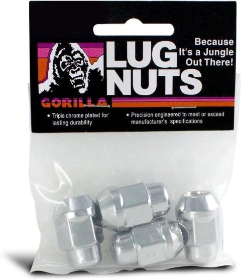 Gorilla Automotive Lug Nuts and Bolts 91147B Acorn Bulge (13/16" Hex) Bagged 14mm x 1.50