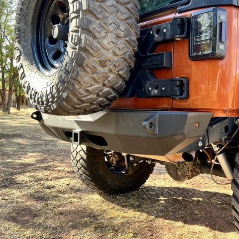 Rock Slide Engineering Bumpers RB-F-200-JK Rigid Rear Bumper Shorty,No Tire Carrier, 2007-18 Jeep JK 2-4 Door