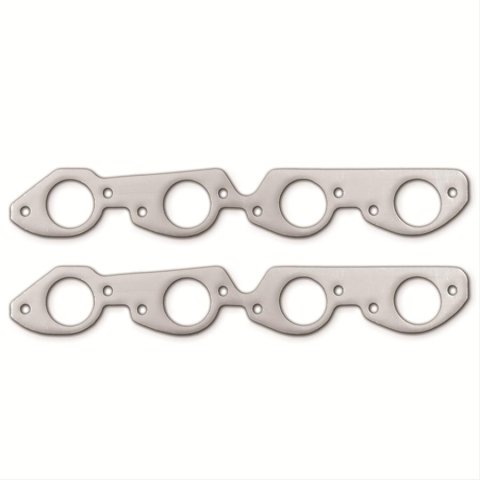 Remflex Exhaust Header Gasket Sets 2068 Gaskets, Graphite, Round Port, Chevy, Big Block, Pair
