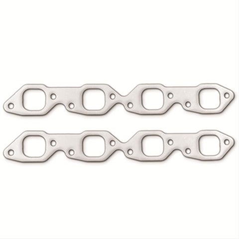 Remflex Exhaust Header Gasket Sets 2029 and Manifold Gaskets, Rectangular Port, Graphite, Fits Old-style GM Performance ZZ502 Heads, Chevy, 7.4L, 8.2L, Pair
