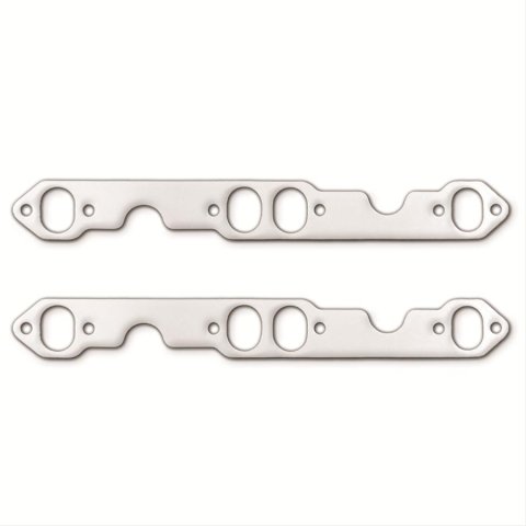 Remflex Exhaust Header Gasket Sets 2032 GM V8, SBC, 1-1/4" x 1-5/8" Oval Prt, Use with raised weld bead headers - add sealing mat around the weld bead