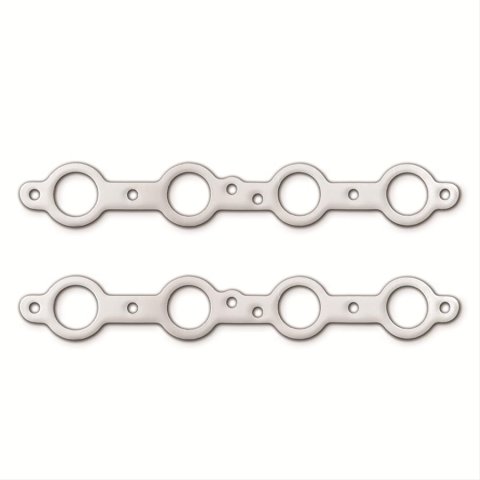 Remflex Exhaust Header Gasket Sets 2049 Gaskets, and Manifold Gaskets, Round Port, Graphite, Buick, Cadillac, Chevy, GMC, Hummer, Isuzu, Pontiac, Saab, LS, Pair