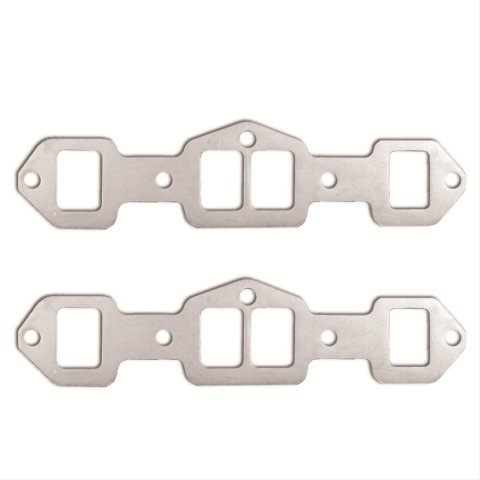 Remflex Exhaust Header Gasket Sets 11-001 and Manifold Gaskets, Rectangular Port, Graphite, Designed for Use with Square End Ports, Oldsmobile, Olds V8, Olds Diesel V8, Set