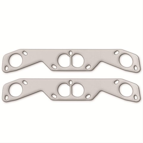Remflex Exhaust Header Gasket Sets 2040 and Manifold Gaskets, Round Port, Graphite, Adapter Flange Gasket, Fits 7-bolt Stahl Pattern, Chevy Small Block, Pair