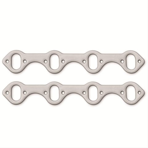 Remflex Exhaust Header Gasket Sets 3004 Gasket, Graphite, 1.844 in. x 1.125 in. Port, 0.125 in. Thick, Ford, Lincoln, Mercury, 289, 302, Set