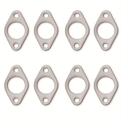 Remflex Exhaust Header Gasket Sets 3049 Gasket, Graphite, Round Port, Ford, V8, Flat Head, Set