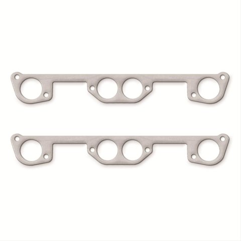 Remflex Exhaust Header Gasket Sets 12-002 and Manifold Gaskets, Round Port, Graphite, Pontiac, Pair