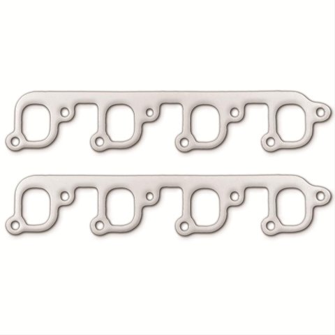 Remflex Exhaust Header Gasket Sets 3012 and Manifold Gaskets, Square Port, Graphite, Ford 351M, Ford 400, Pair