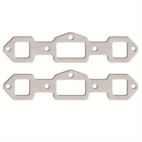 Remflex Exhaust Header Gasket Sets 11-003 OLDS V8, 400 ('65-'69), 425 ('65-'67), 455 ('68-'74), One Center Port: 3-3/8" x 1-7/8", Square End Ports: 1-5/