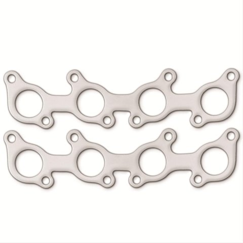 Remflex Exhaust Header Gasket Sets 3069 and Manifold Gaskets, Round Port, Graphite, Designed for Applications Only, Ford, 5.0L, Pair